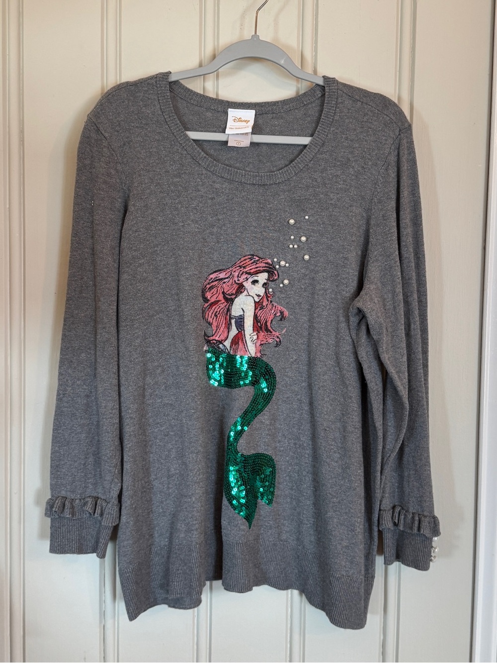 Disney Her Universe Ariel Little Mermaid Sequin Sweater Plus Size 2X